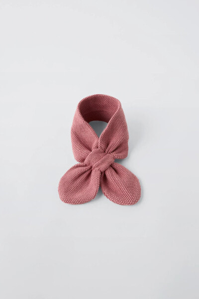 KNIT BOW SCARF