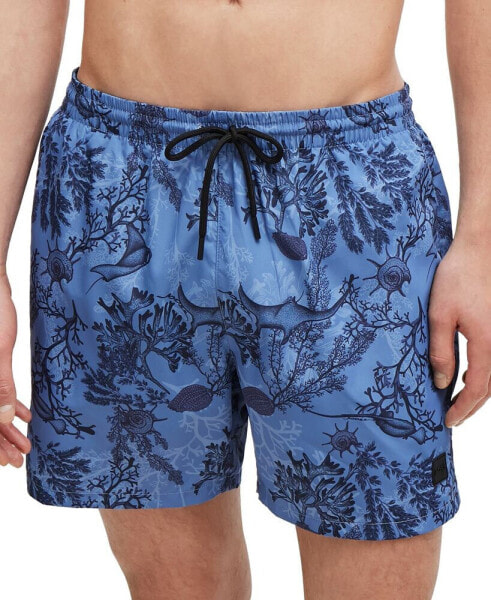 Men's Logo-Badge Swim Shorts