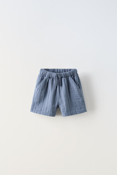 Crepe bermuda shorts