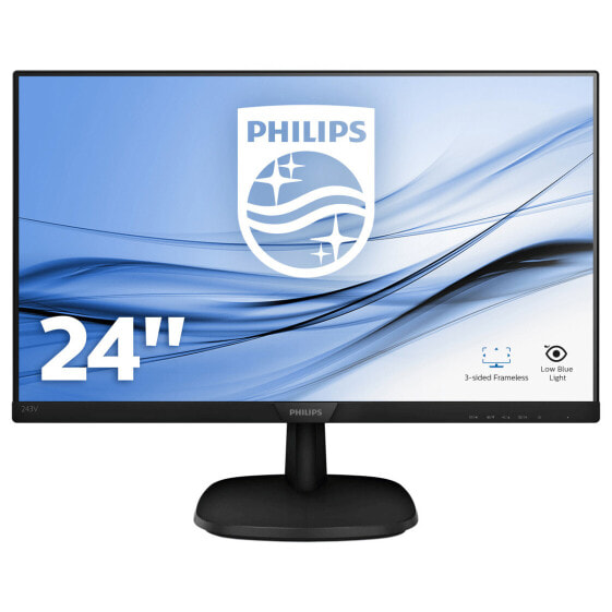 Монитор Philips V Line 243V7QJABF/00 23.8" Full HD LED 4ms, черный