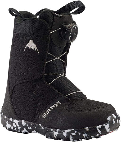 Burton Children's Grom Boa Snowboard Boot, Black, 13C