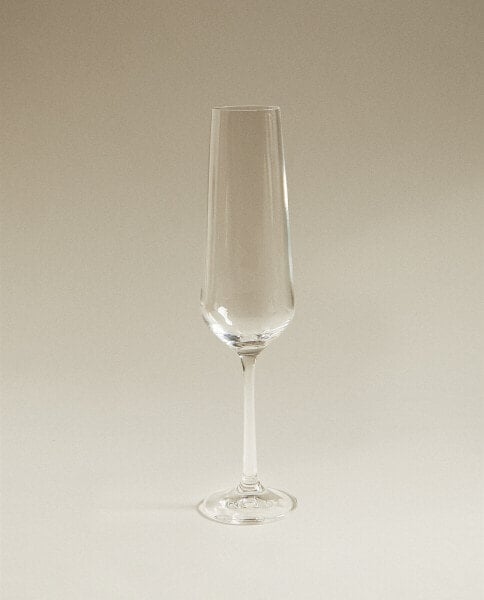 Crystalline flute glass