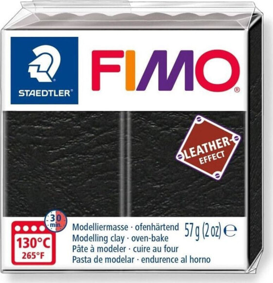 Лепка STAEDTLER Masa Fimo Leather effect 57 г черный