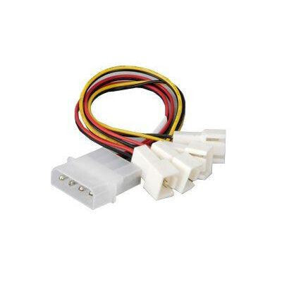 Akasa AK-CB001 - 0.15 m - Molex (4-pin) - 4-Pin Molex - Multicolour