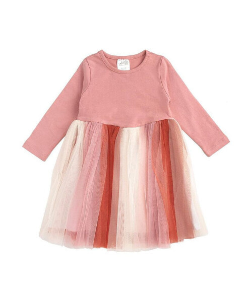 Платье для малышей Sweet Wink Розовое Платье Феи с длинным рукавом