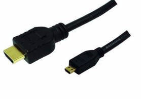 LogiLink HDMI/microHDMI - 2.0m - 2 m - HDMI Type A (Standard) - HDMI Type D (Micro) - 8.16 Gbit/s - Black