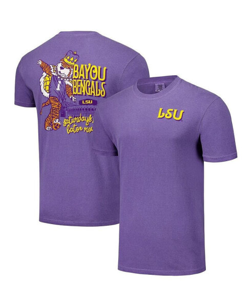 Men's and Women's Purple LSU Tigers Hyper Local Mardi Mascot T-Shirt