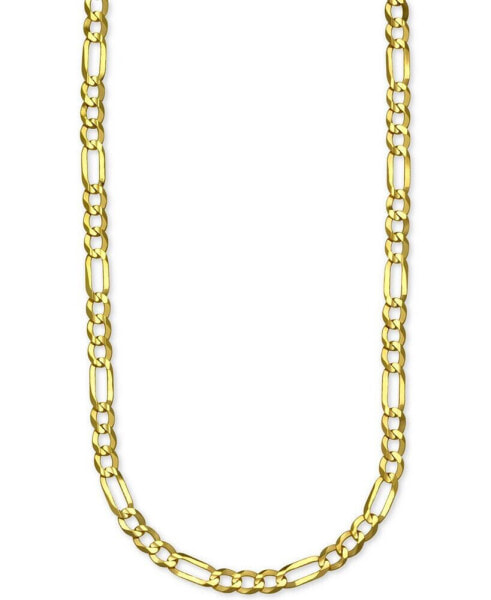 Figaro Link 28" Chain Necklace in 14k Gold