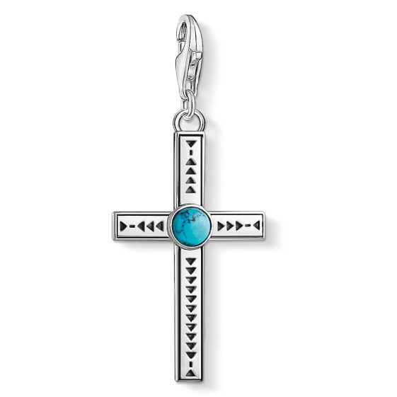 Thomas Sabo Charm-Anhänger Ethno Kreuz Türkis 1677-878-17