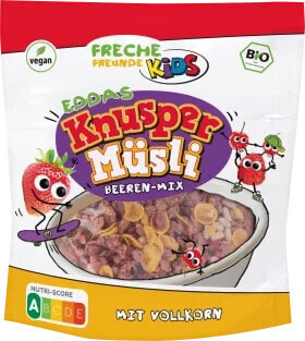 Kindermüsli Eddas Knuspermüsli Beeren-Mix, ab 3 Jahren, 280 g