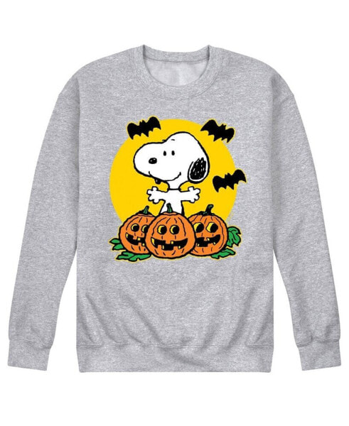 Men's Peanuts Snoopy Pumpkins Fleece T-shirt