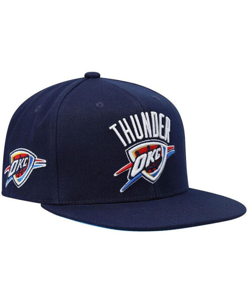 Men's Navy Oklahoma City Thunder Core Side Snapback Hat