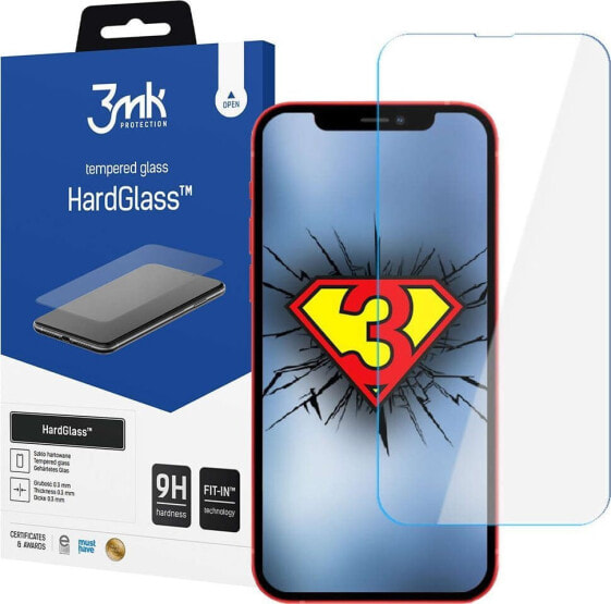 3MK Szkło hartowane 3mk HardGlass 9H do Apple iPhone 13/ 13 Pro