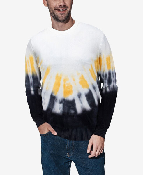 Men's Arrow Tie Dye Crew Neck Sweater