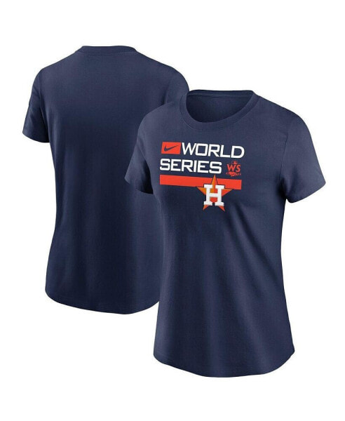 Women's Navy Houston Astros 2022 World Series Authentic Collection Dugout T-shirt
