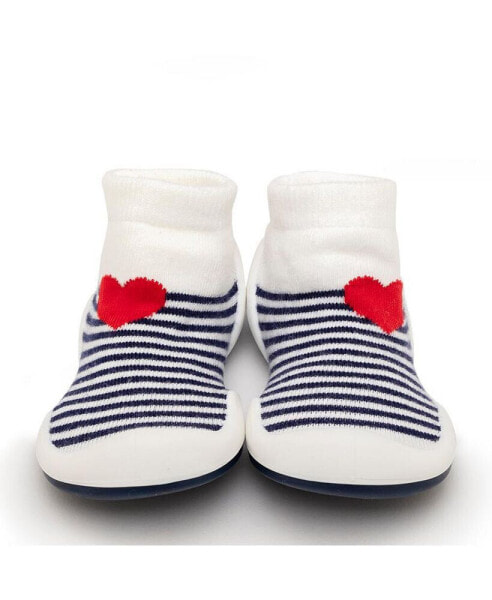 Infant Girl Boy Breathable Washable Non-Slip Sock Shoes Heartbreaker