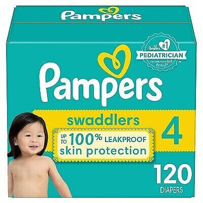 Pampers Swaddlers Diapers Enormous Pack - Size 4 - 120ct
