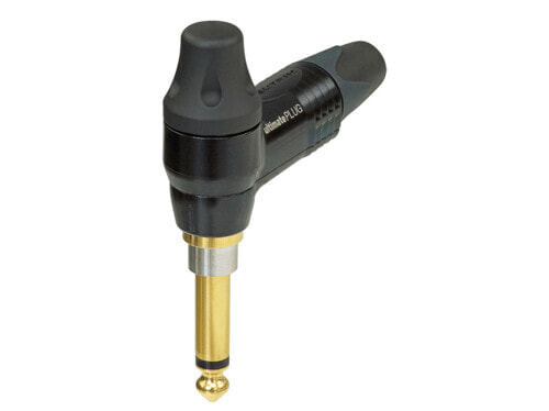 Neutrik NP2RX-ULTIMATE - 1/4" - Black - Gold - Male - Angled - Gold - 1 mm²