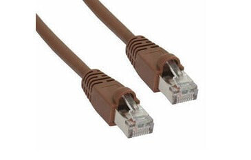 InLine Patch Cable SF/UTP Cat.5e brown 0.3m