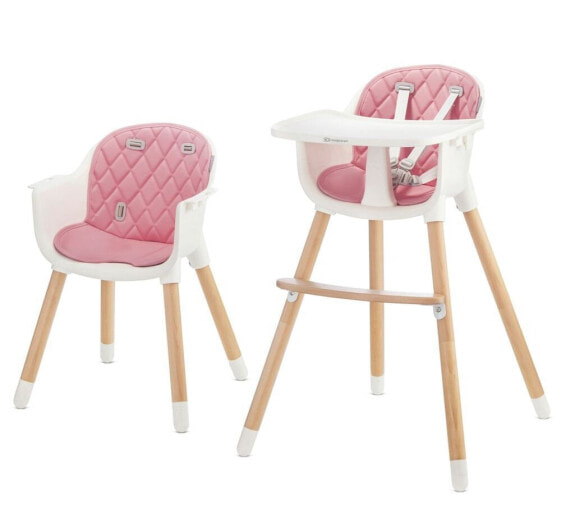 Высокий стул для кормления KINDERKRAFT Sienna Home Pink
