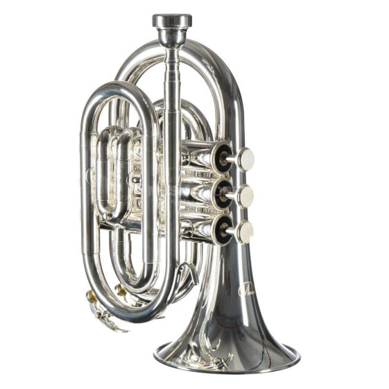 Monzani MZMT-500S Bb-Pocket Trumpet Silverplate