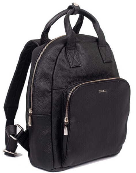 Women´s leather backpack 9026 Black