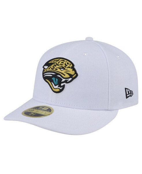 Men's White Jacksonville Jaguars Throwback Logo Omaha Low Profile 59FIFTY Fitted Hat