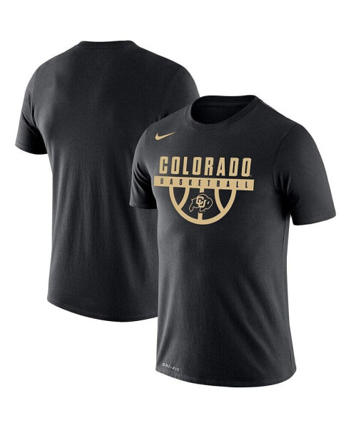 Men's Black Colorado Buffaloes Basketball Drop Legend Performance T-shirt