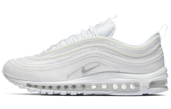 Nike Air Max 97 白子弹 复古经典 轻盈抗震设计 耐磨透气 低帮 跑步鞋 男女同款 白色