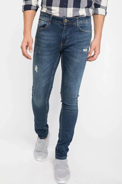 Джинсы мужские DeFacto Carlo Skinny Fit Вата Деним J3908AZ.18AU.NM34