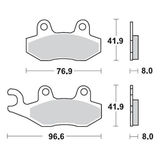 MOTO-MASTER Can Am 091912 Sintered Brake Pads