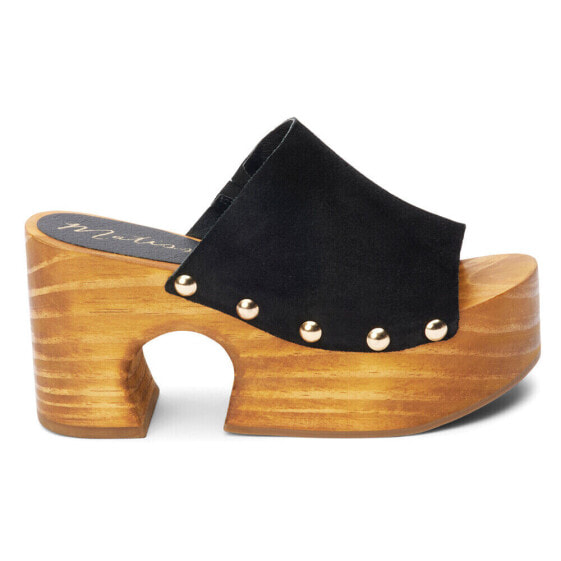 Matisse Knox Studded Platform Clogs Womens Black KNOX-017