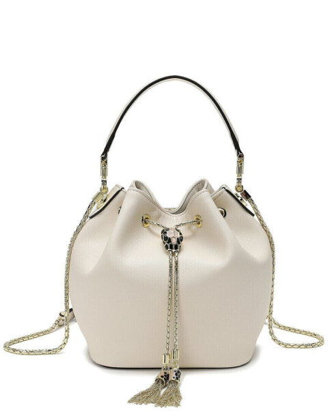 Tiffany & Fred Paris Leather Drawstring Bag Women's