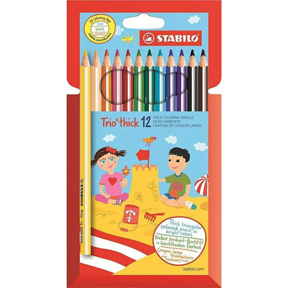 Цветные карандаши Stabilo Trio Thick Разноцветный
