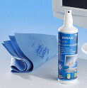 ROGGE 10025 - Equipment cleansing wet/dry cloths & liquid - LCD/TFT/Plasma - Microfiber - 400 mm - 380 mm - 250 ml