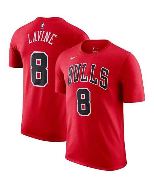 Men's Zach LaVine Red Chicago Bulls Icon 2022/23 Name and Number Performance T-shirt