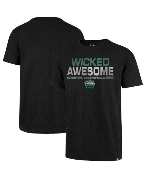 Men's Black 2023 NHL Winter Classic Wicked Awesome Scrum T-shirt