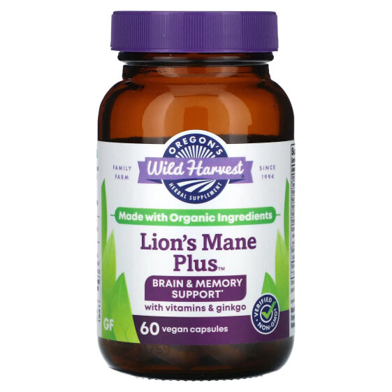 Lion's Mane Plus, 60 Vegan Capsules