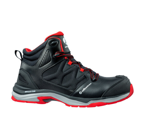 Albatros ULTRATRAIL BLK MID - Male - Safety shoes - Black - Red - EUE - Leather