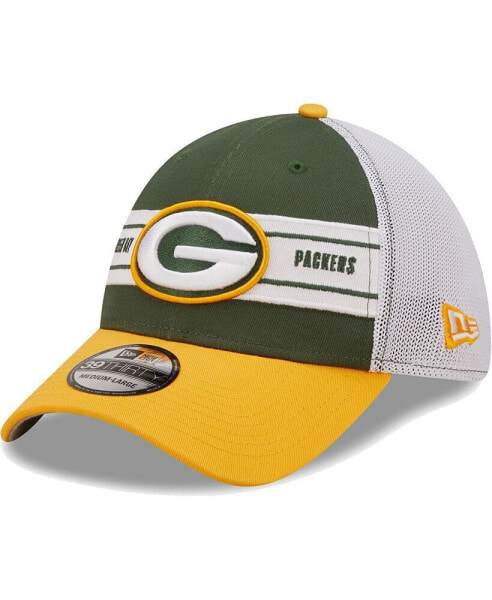 Men's Green, Gold Green Bay Packers Team Banded 39THIRTY Flex Hat