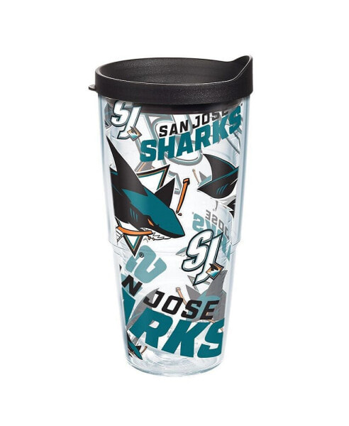 San Jose Sharks 24 Oz All Over Classic Tumbler