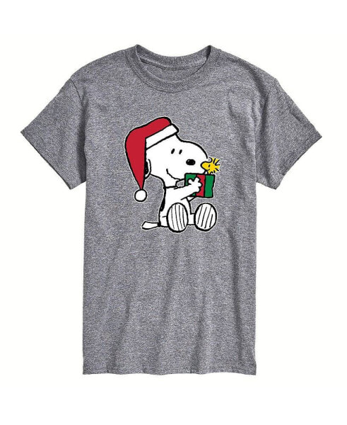 Men's Peanuts Christmas Present Short Sleeve T-shirt