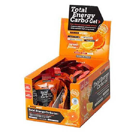 NAMED SPORT Total Energy Carbo 40ml 24 Units Agrumix Energy Gels Box