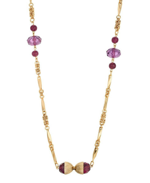 Purple Stone Necklace