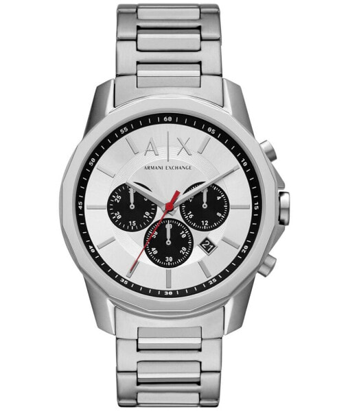 Часы ARMANI EXCHANGE Quartz Chronograph Silver-Time 44mm