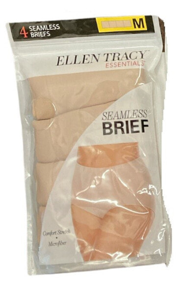 Ellen Tracy Essentials Women's Seamless Briefs, 4 Pack