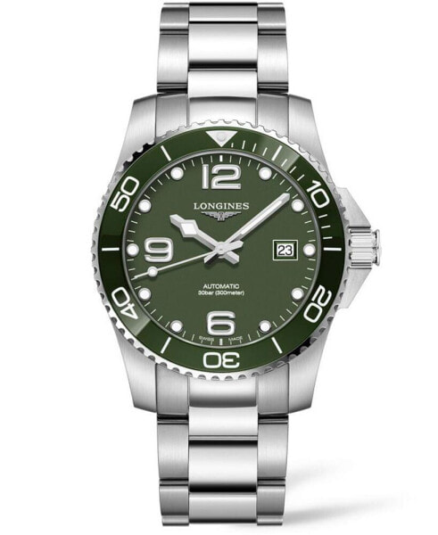 Men's Swiss Automatic Hydroconquest Stainless Steel Bracelet Watch 41mm