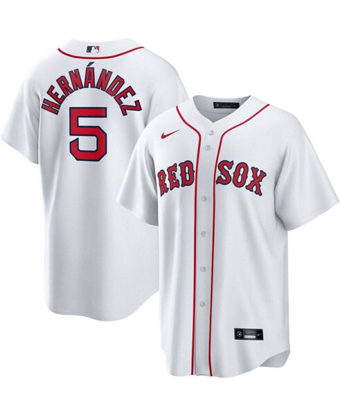Men's Enrique Hernandez White Boston Red Sox Home Official Replica Player Jersey
