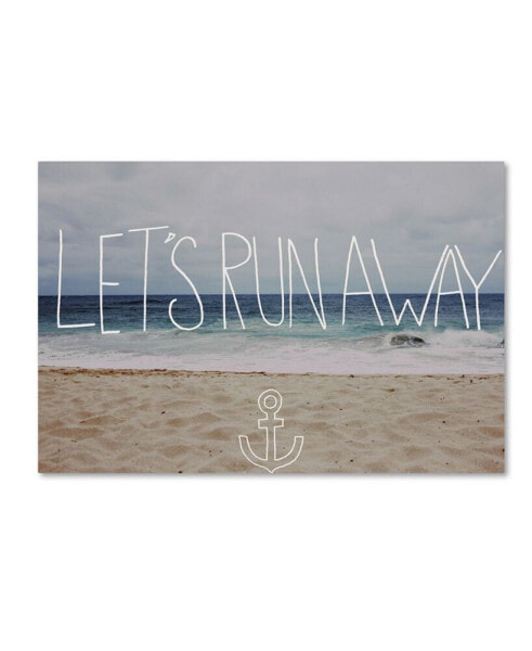 Leah Flores 'Let's Run Away To the Sea' Canvas Art - 47" x 30" x 2"