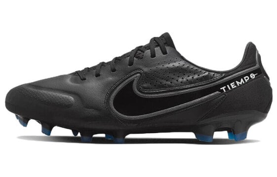 Футбольные бутсы Nike Tiempo Legend 9 Elite FG черно-синие для мужчин